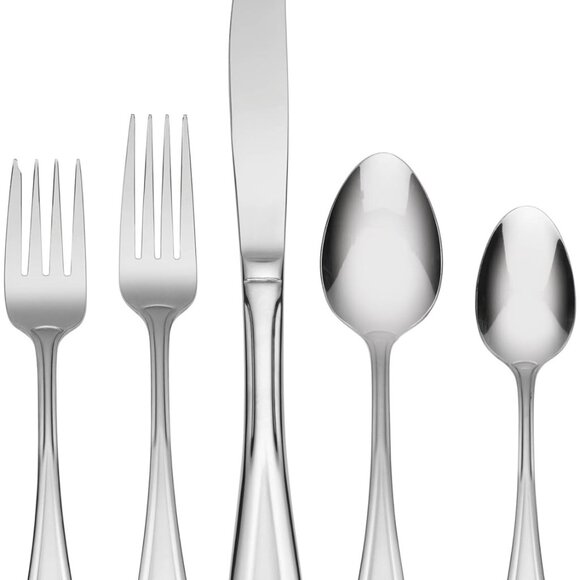 Oneida Satin Sand Dune 20 Piece Flatware Set Service for 4 New Fork Spoons Knife - Picture 2 of 7